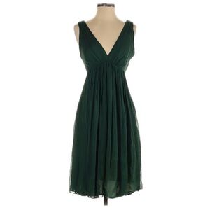 100% Silk Green Zara Dress